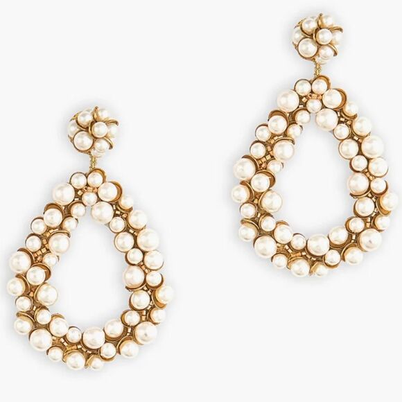 Deepa Gurnani Manon Pearl Earrings - Picture 2 of 4